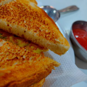 Tomato Omelet Toast Sandwich at Roopali FC Road